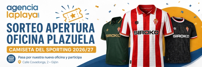APERTURA OFICINA COVADONGA - SORTEO CAMISETA SPORTING DE GIJÓN TEMPORADA 26/27